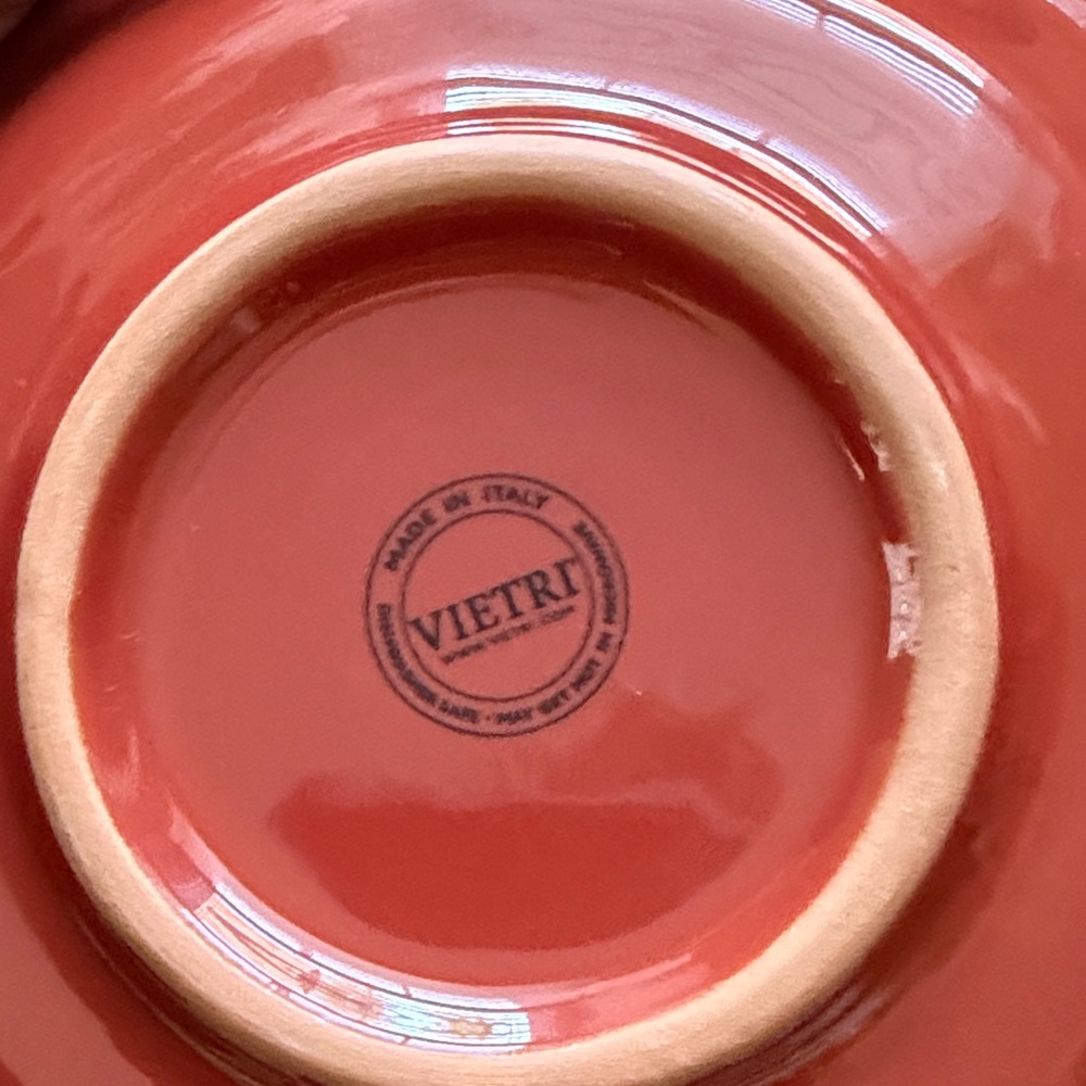 Vietri Red Round Dinner Plate - Picture 2 of 5